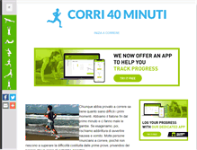 Tablet Screenshot of corri40minuti.com